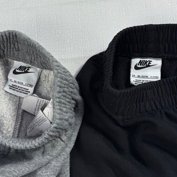 Nike Toddler Track Pants and Shorts Set Black Gray Size 2T - Picture 3 of 4